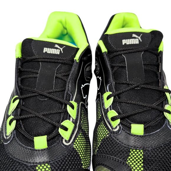 Puma Cell Sorai Men\'s 12 Black Neon Green Lace Up Running Gym Shoes main image 4